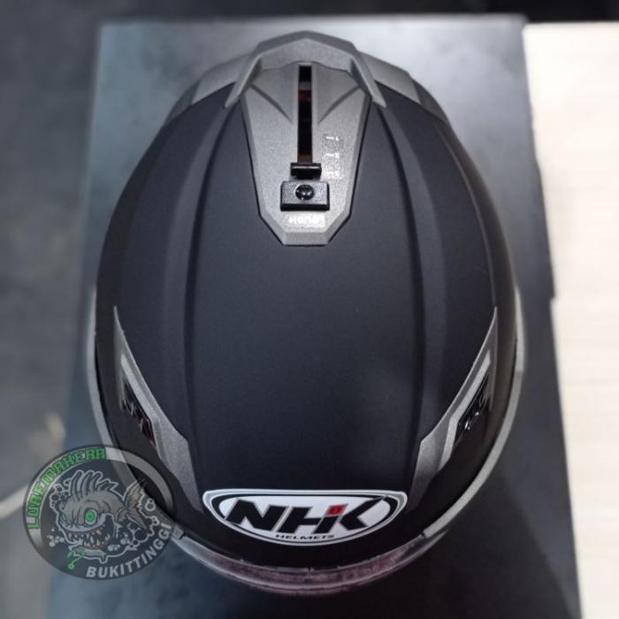 HELM NHK GLADIATOR SOLID BLACK DOFF DOUBLE VISOR