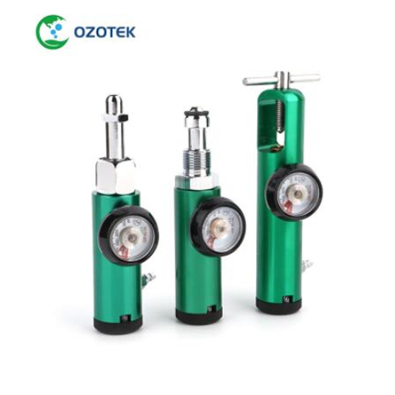 Ozone Therapy Oxygen Cylinder/ tank Regulator O2 Flowmeter CGA870 /CGA540 /BULL NOSE 0-4LPM