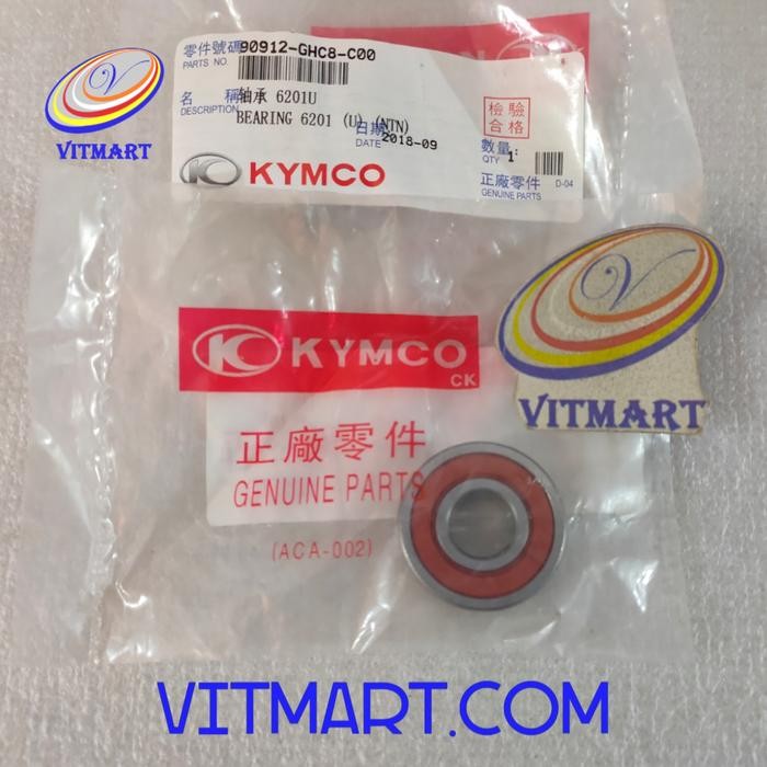 temg- Bearing Roda Depan 6201 Kymco 100 110 125 150 250 Cc 90912-Ghc8-C00 Bearing 6201 U
