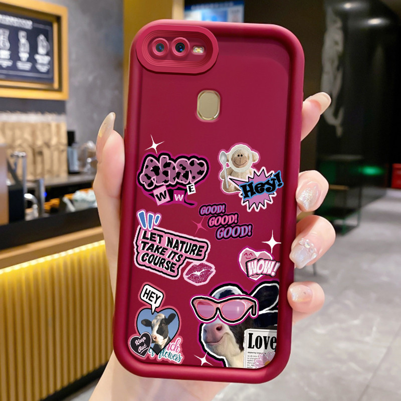 Casing Hp untuk OPPO A7 A5s A12 A12s A11K Case Casing HP Softcase ponsel silikon Kasing lembut anti 