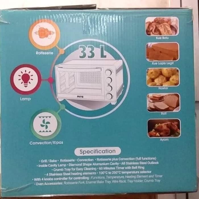 MITO MO-888 FANTASY Oven Listrik Kapasitas Besar 33 Liter + With Lamp
