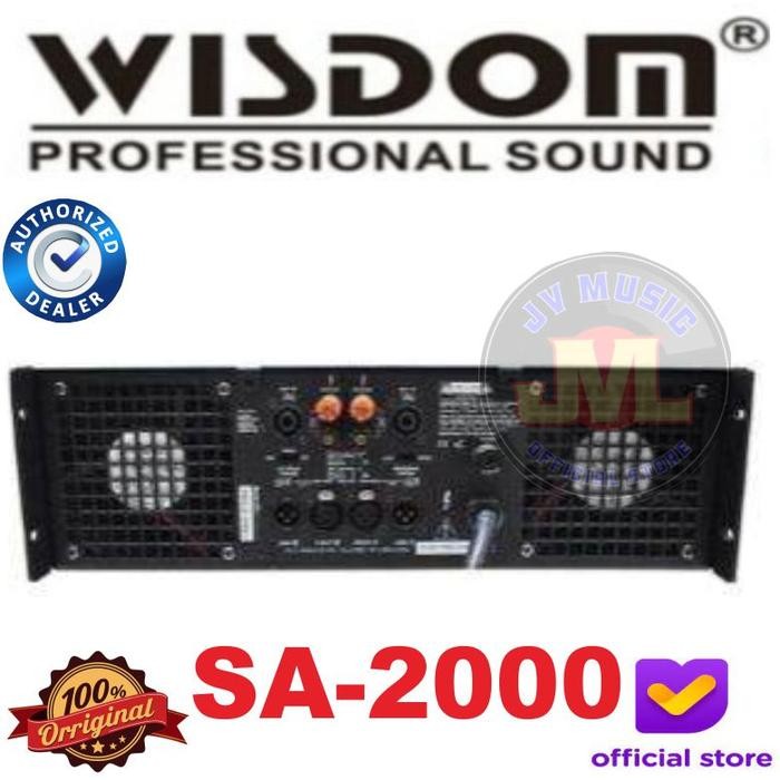Wisdom SA-2000 2-Channel Power Amplifier Wisdom Sa2000