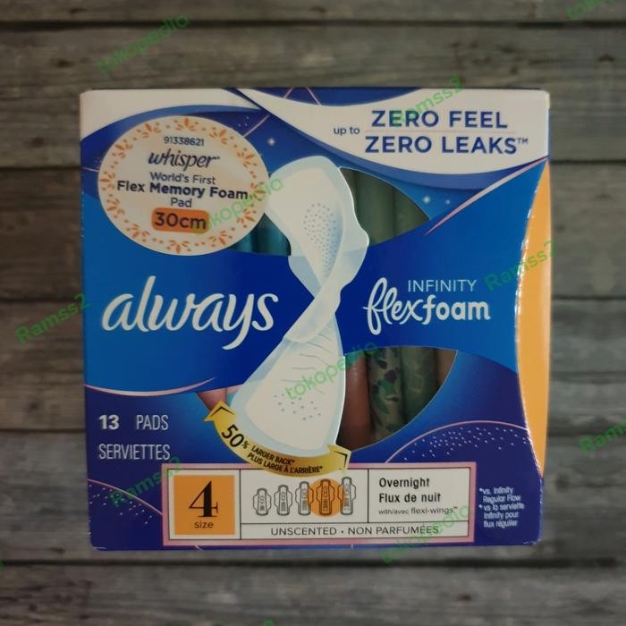 dlfo- Whisper Always Infinity Flexfoam Pembalut Singapore