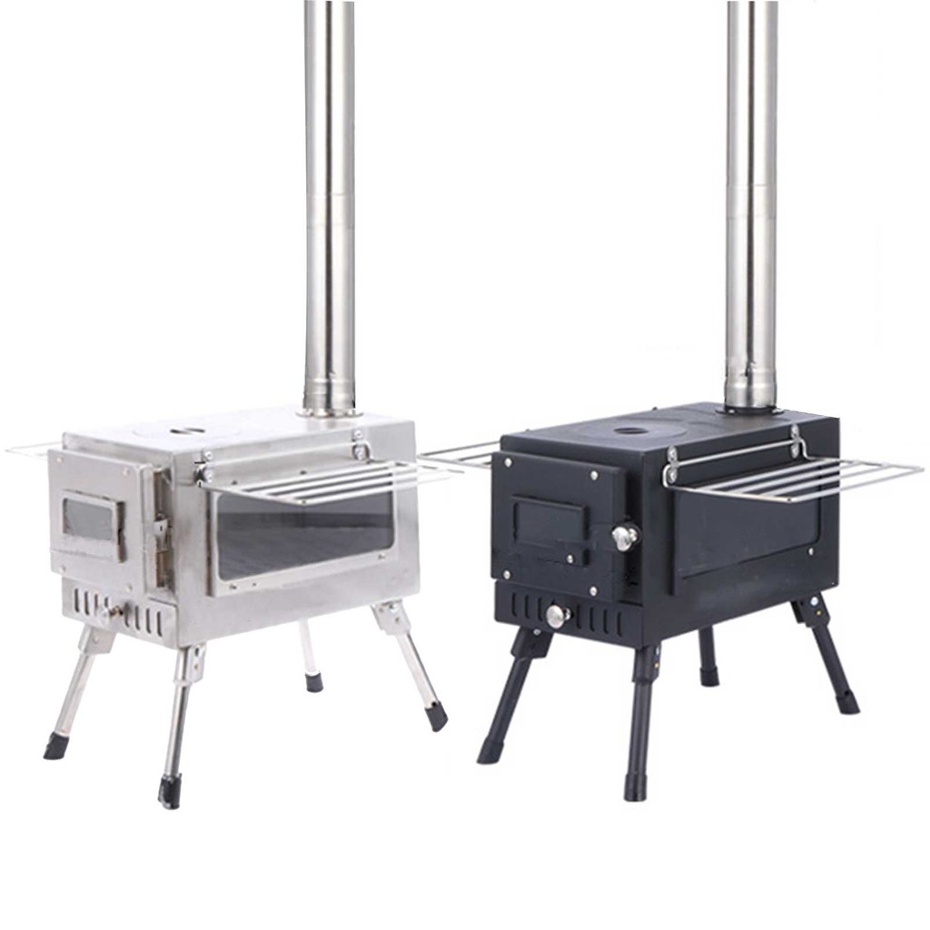 Tent Stove Camping Wood Stove Folding Stoves Fire Wood Heater For Winter Portable Barbecue Stove Gri