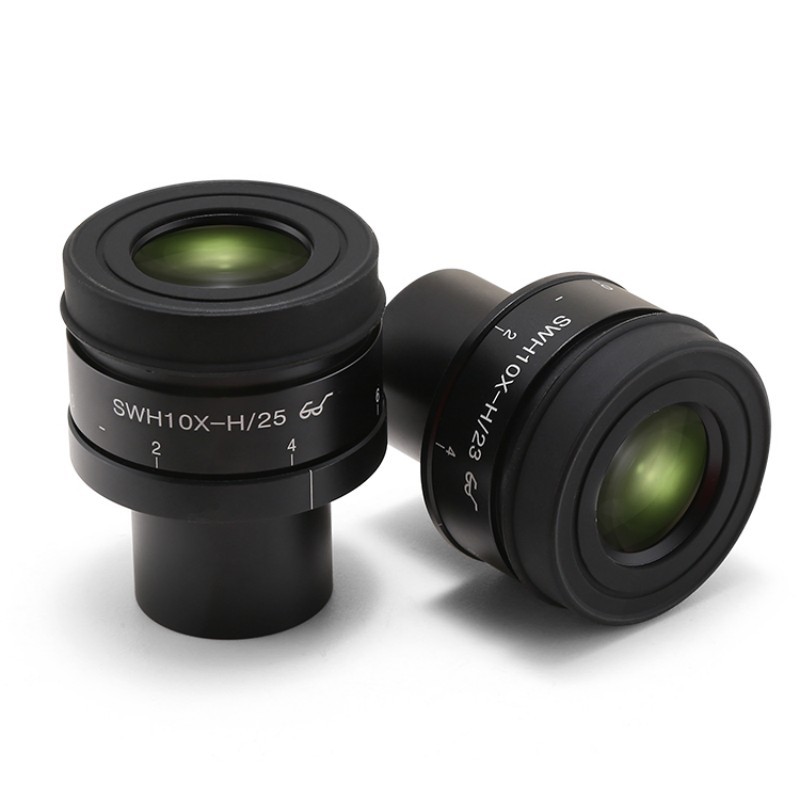 SWH10X-H/23 25 Binocular Trinocular Stereo Microscope  Eyepiece Diopter Adjustable Wide Field 30mm M