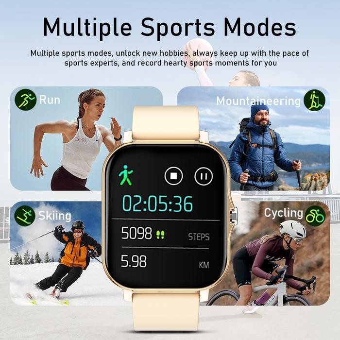 2prr- Biden Y13 Smartwatch Sleep Monitoring Pedometer Call Smart Watch