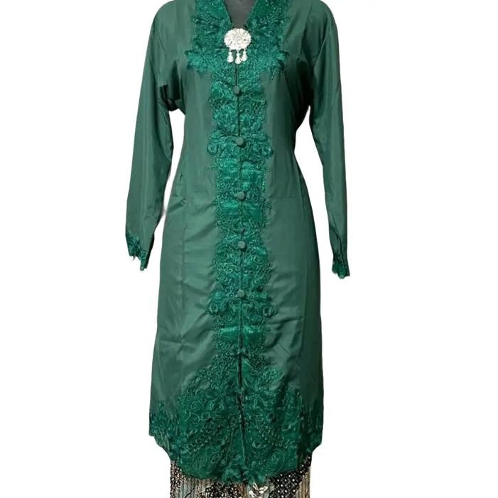 ypa5- Kebaya Tunik Bordir Wanita - Model Terbaru - Baju Dress Dewasa Katun Panjang Tebal