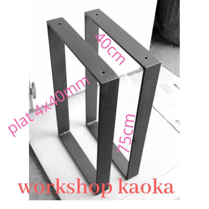 kaki meja kaki kursi besi plat