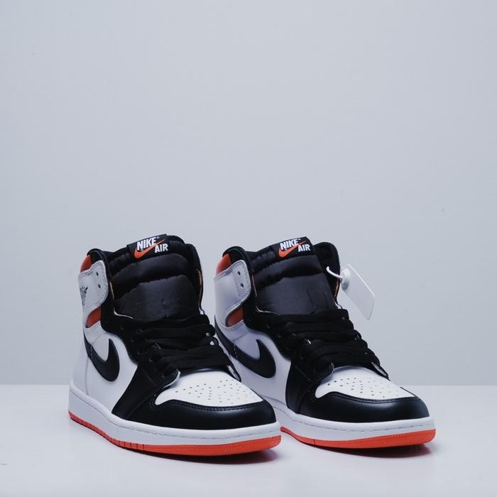 Air Jordan 1 High White Electro Orange Black