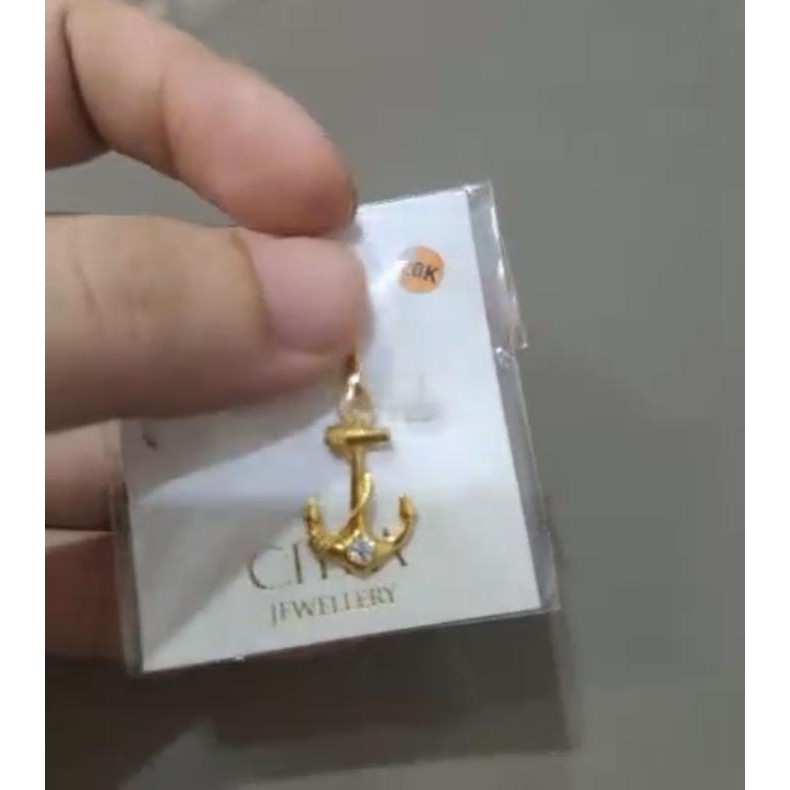 koleksi liontin jangkar permata josean elegant hadiah emas asli hadiah ulang tahun