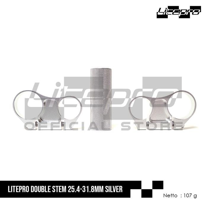 LITEPRO DOUBLE STEM 25.4-31.8MM