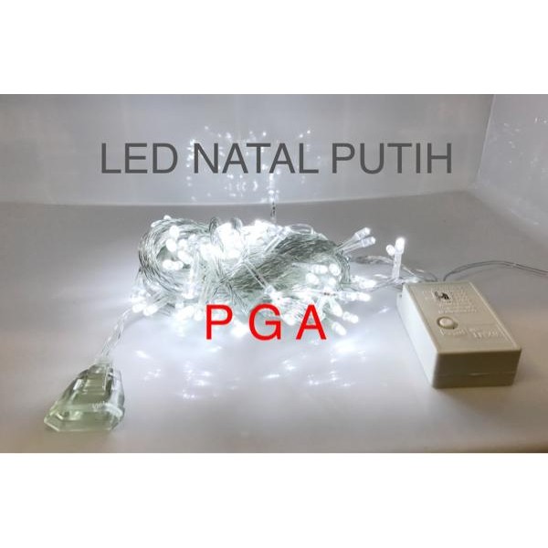 LAMPU NATAL LED / LAMPU HIAS LED / LAMPU DEKORASI LED PUTIH / 100 LED