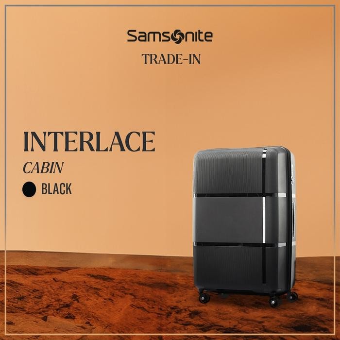 Samsonite Koper Hardcase Interlace Cabin 20 inch Exp V2 - Black