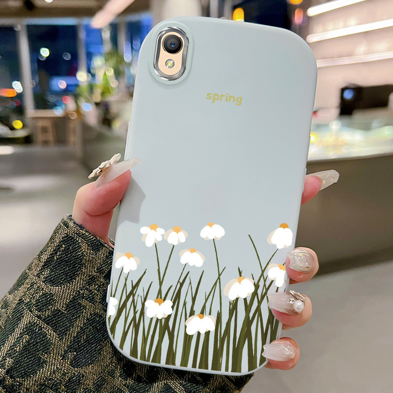 Casing Hp Untuk OPPO A37 A37F Case Casing Bunga HP Kasing bulat gemuk Cesing Silikon Softcase