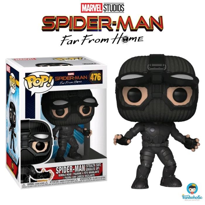 Funko POP Marvel Spider-Man Far From Home (Stealth Suit, Goggles Up)