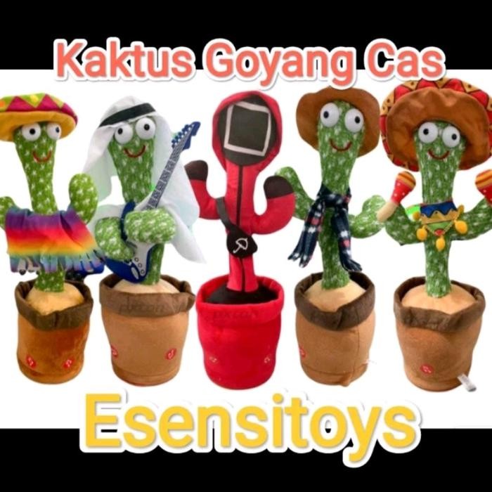 Boneka Kaktus / Toys Talk Boneka Bergoyang Menari Goyang Mainan Kaktus