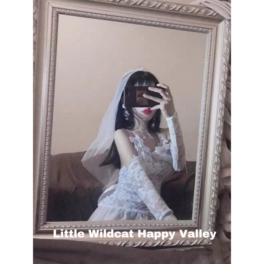 Bride Cosplay See Through Costumes Lolita Dress Women Sexy Sling Skirt Erotic Lingerie Pajamas