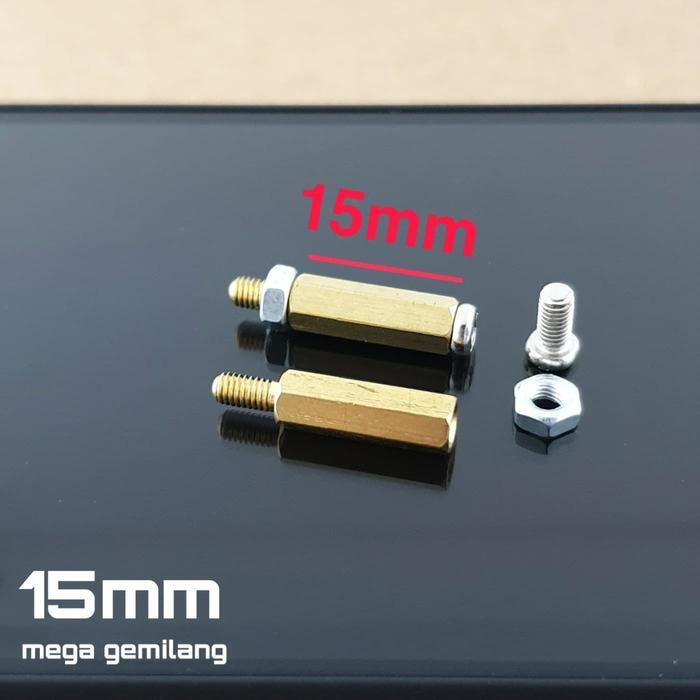 [100 set] spacer pcb kuningan / kaki tiang pcb kuningan