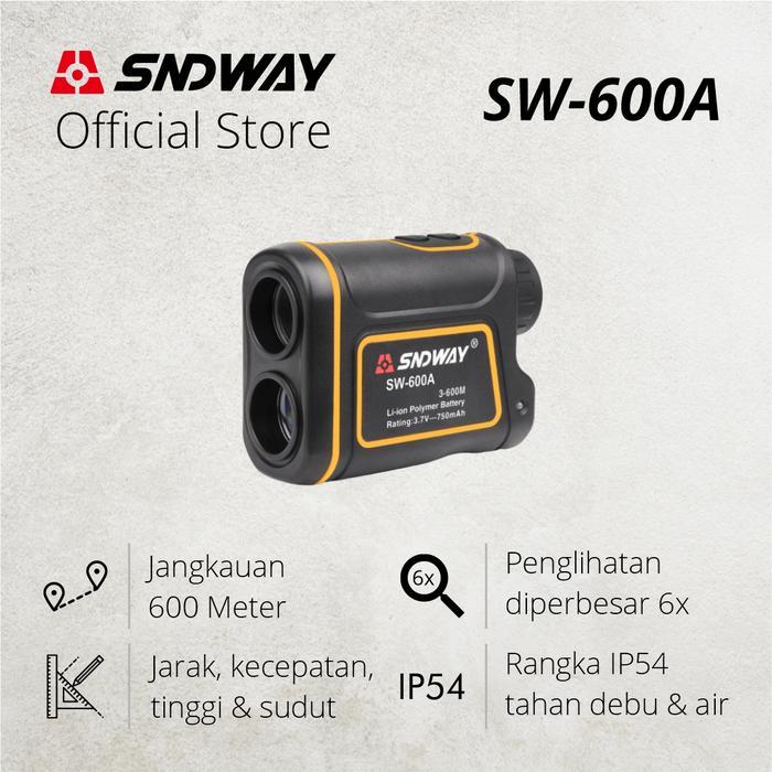 Sndway Meteran Laser Telescope Monocular 600 Meter Outdoor
