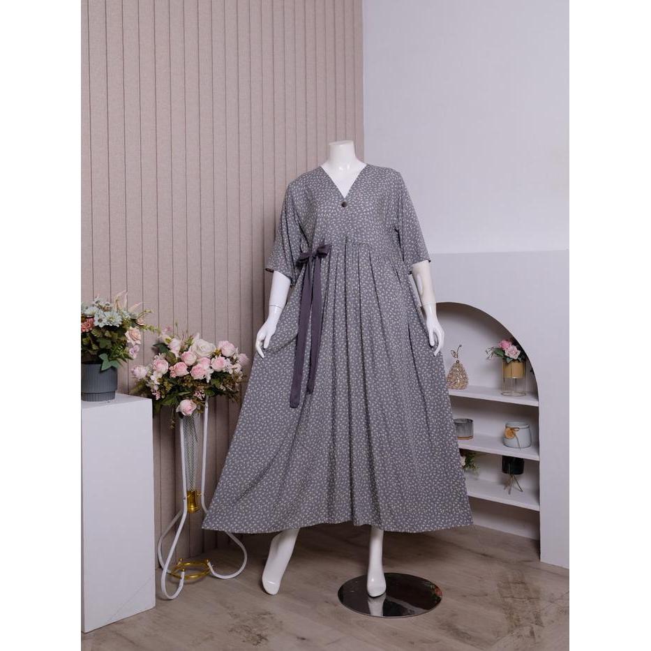 Zoraya Ayla Long Dress Daster Andin Rayon Premium Remaja Bumil Busui Terbaru Baju Tidur Wanita