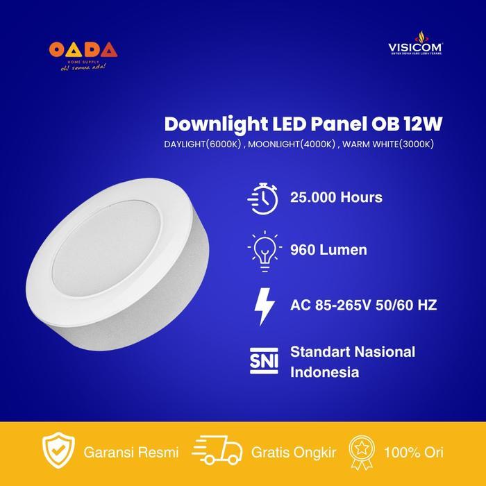 VISICOM Lampu LED Downlight Outbow 12W