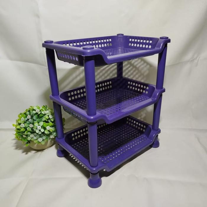 SALE Rak mini susun 3 plastik / rak dapur mini / rak meja mini / rak kosmetik mini