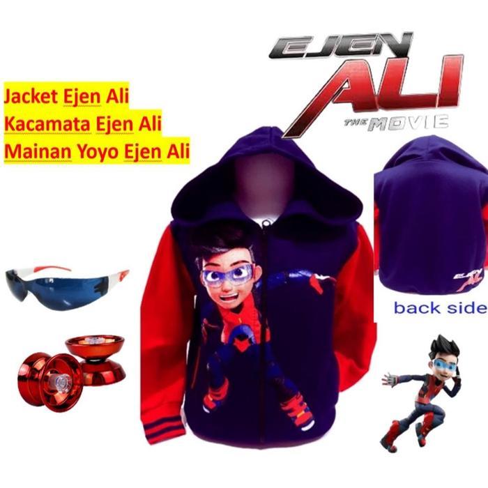 BERKUALITAS JACKET EJEN ALI LENGKAP MAINAN YOYO DAN KACAMATA EJEN ALI - 2-4 Tahun