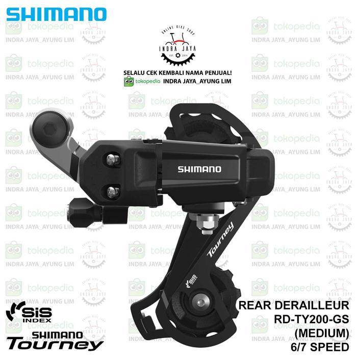 SHIMANO BICYCLE - TOURNEY - RD -TY200GS -3 X 6-7 SPEED - MEDIUM CAGE