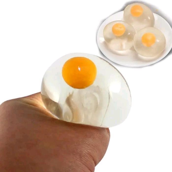 NEW SQUISHY TELUR BENING MAINAN TELUR CEPLOK REMES TELUR PENCET