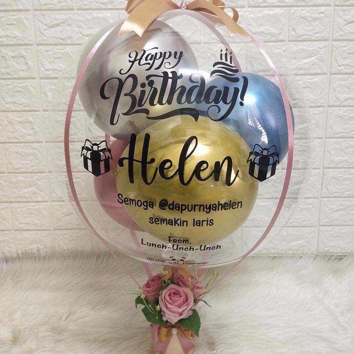 Baru Balon Box / Buket Balon / Balloon Bouquet / Kado Balon / Kado Wisuda