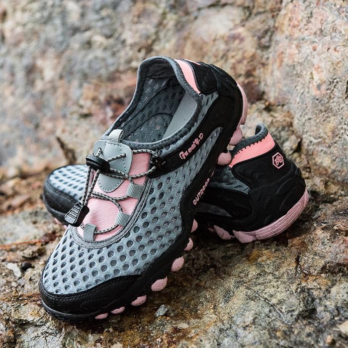 Eiger - Fashion Cewek Gunung Waterproof Karet Sepatu Hiking Wanita Mendaki Olahraga Outdoor Tahan