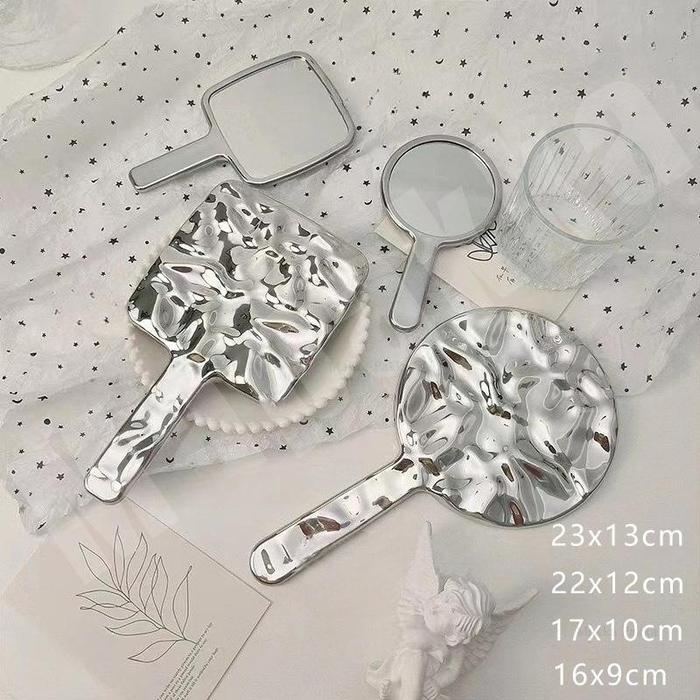 Perak Hand Mirror / Cermin Genggam / Cermin Rias/ Korea Vintage Mirror