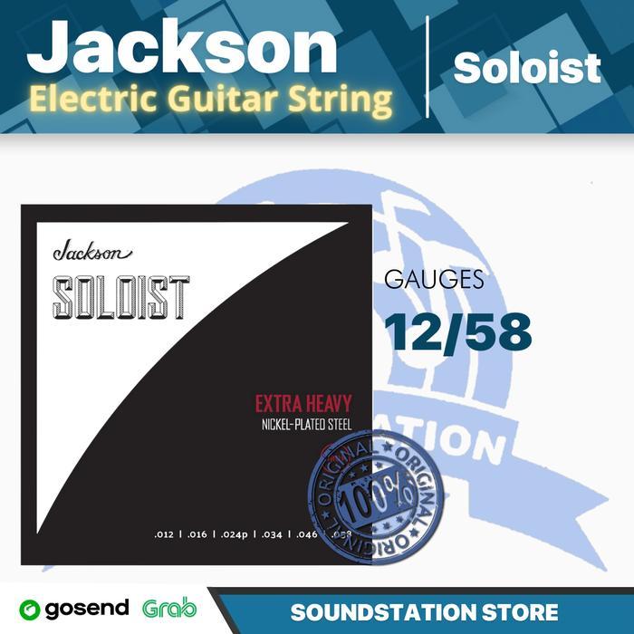Jackson Soloist Electric Guitar Strings, 12-58 Senar Gitar 0.12 Original