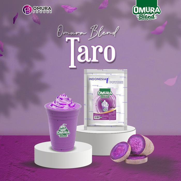 Premium Omura Blend Bubuk Minuman Rasa Taro Powder Drink 500 Gr Omura Powder Original