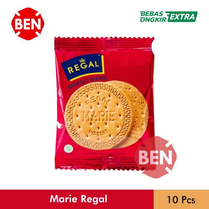 NEW Biskuit Marie Regal 1 Renceng 10 Pcs Sachet 12gr 12gram Pak Dus