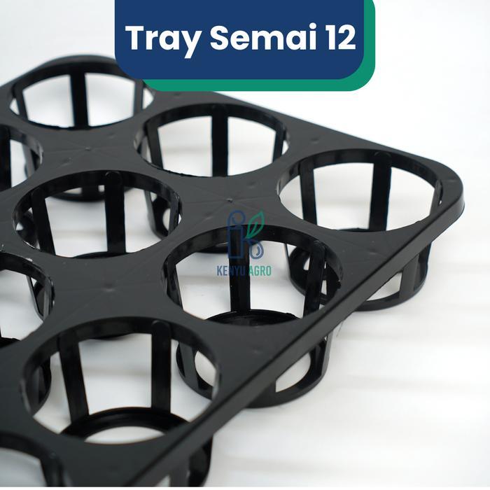 Kenyuagro Tray Semai 12 Lubang / Pot Tray Bunga Anggrek / Tray Pot Semai Aglonema Kaktus Sukulen