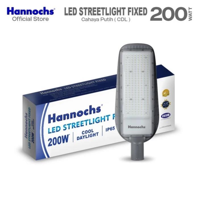 HANNOCHS STREETLIGHT LED FIXED 200WATT - KAP LAMPU JALAN PALING TERANG