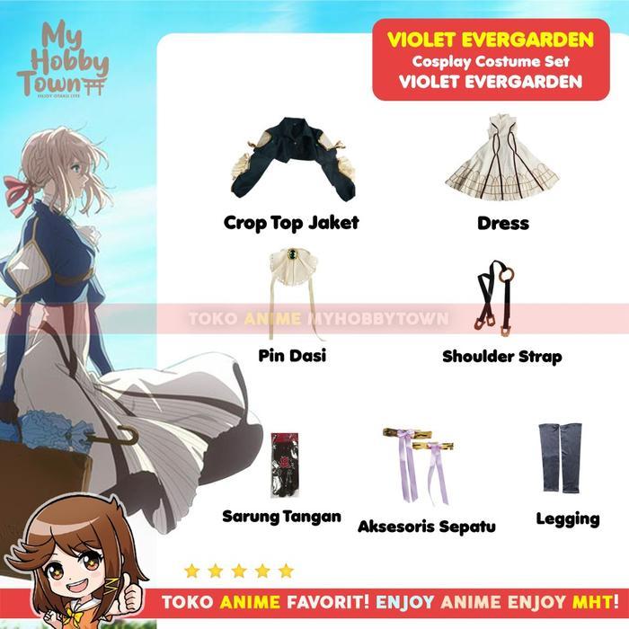 Kostum Cosplay Violet Evergarden Kter Anime