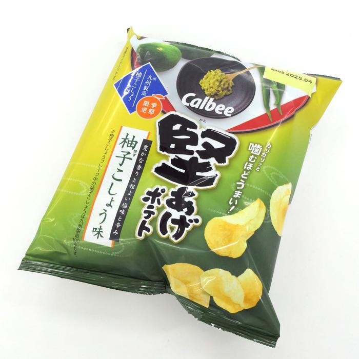 

NEW CALBEE YUZU PEPPER POTATO CHIPS SNACK POTATO CHIPS JAPAN JEPANG CALBEE POTATO CHIPS