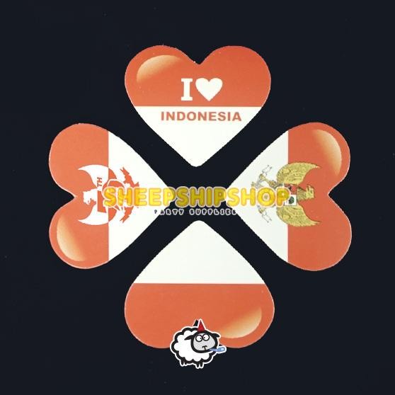 

$$$$] [ISI 24 PCS]STIKER BENDERA 3.5 X 2.5 CM/Stiker Pipi Merah Putih HUT RI