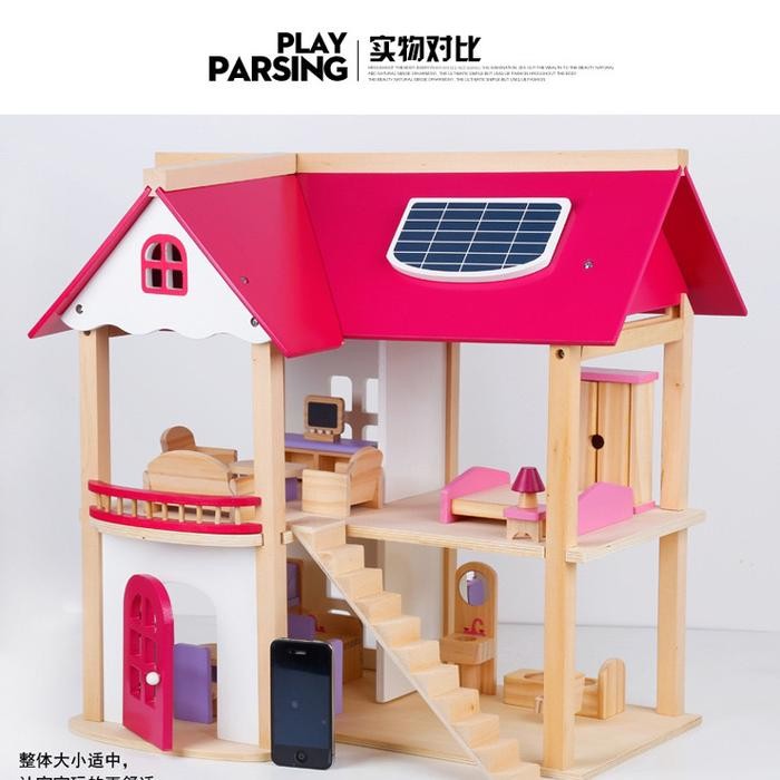 Wooden Doll House Montessori Toys