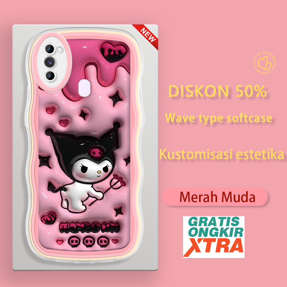 Casing HP Samsung M02 A11 M11 M13 M12 M20 M22 M32 M10 M21 M30 M30S M23 A32 5G A02 A22  Lucu kuromi 3