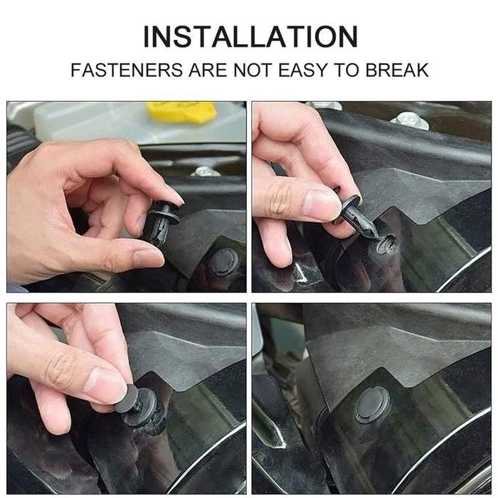 SIAPKIRIM Baut Keling Otomotif/pin Jepit Rambut Universal/paku Keling Untuk Mobil/100PCS/baut Keling
