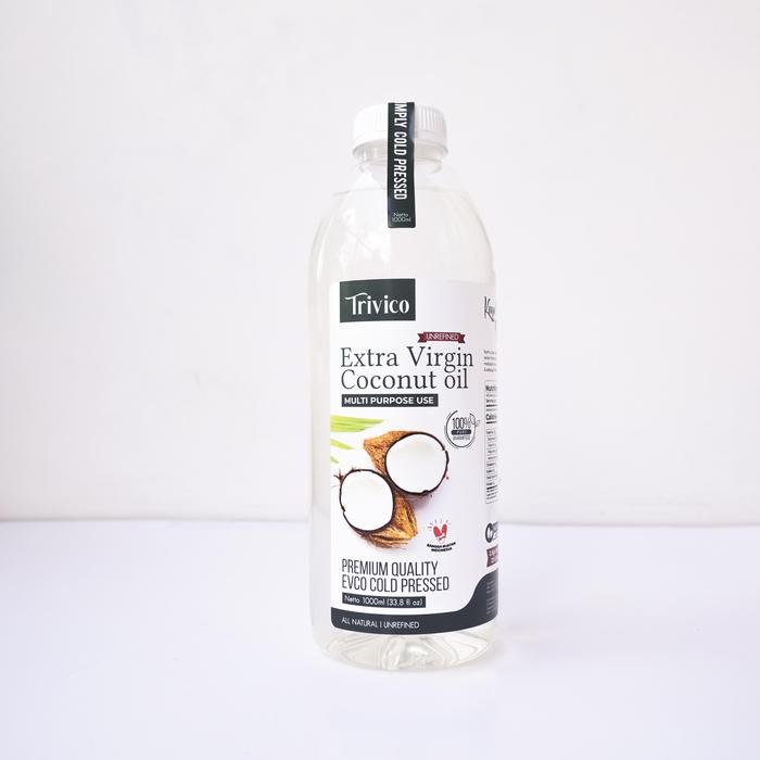 

Stok Baru TRIVICO MINYAK KELAPA EVCO VIRGIN COCONUT OIL COLDPRESSED VCO 1 LITER