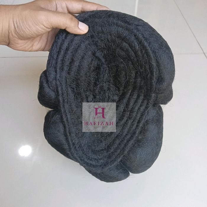ORIGINAL Hafizah Sanggul Dewi Variasi Modern Panjang Bahan Rambut Sintesis Lembut Nyaman Cocok untuk