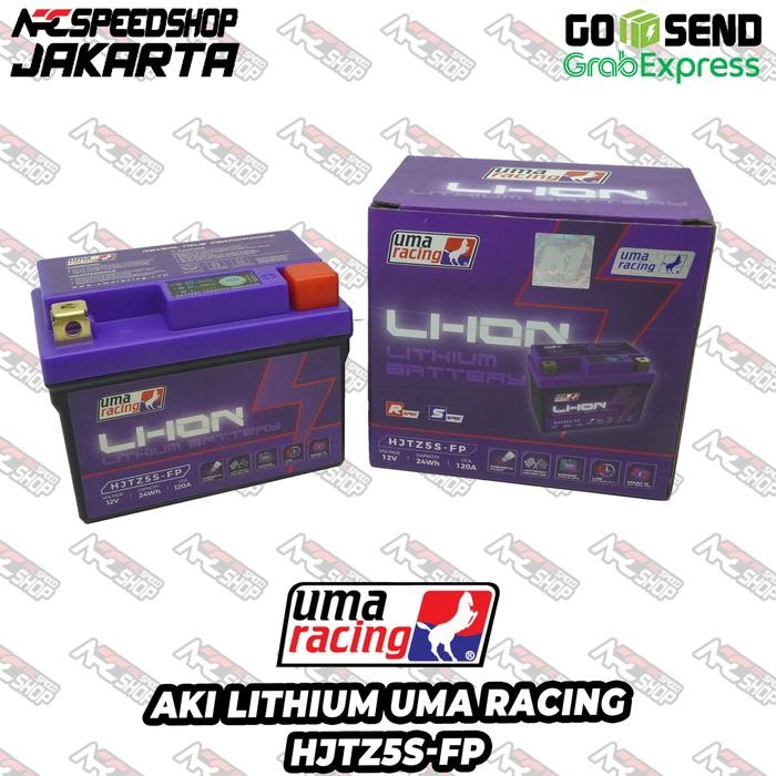 Aki Accu Lithium Li-Ion Uma Racing Hjtz5S-Fp Yamaha Fino Mio 2 Soul R15 X Ride Xeonhonda Astrea