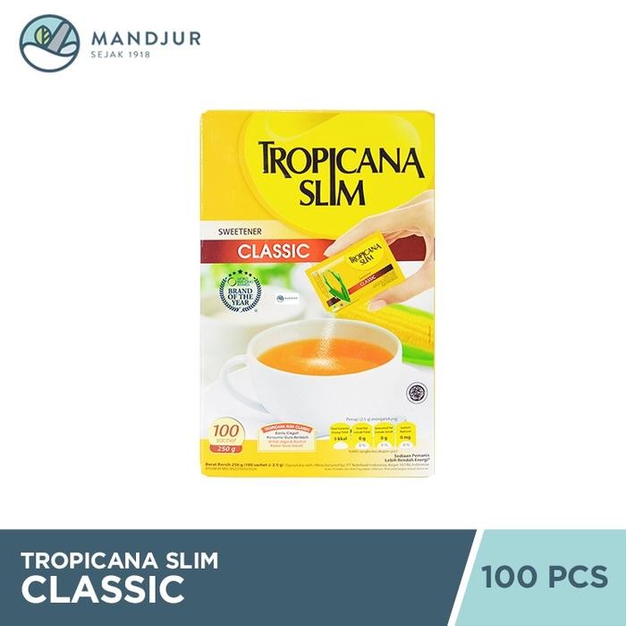 

Pilihan- Tropicana Slim Classic 100 Sachet - Sediaan Pemanis Gula Tabur