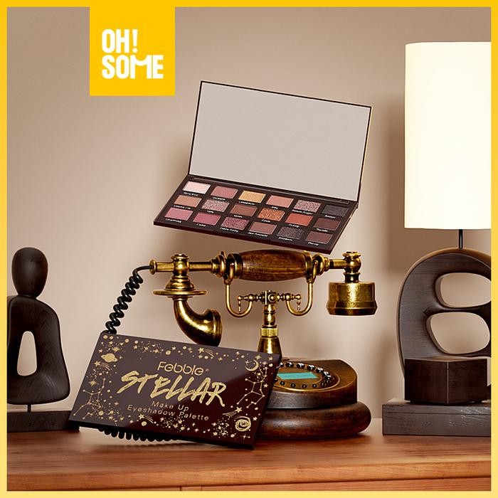 OHSOME-FEBBLE 18 colors Stellar Make Up Eyeshadow Palette /baked eyeshadow /Glitter Eyeshadow