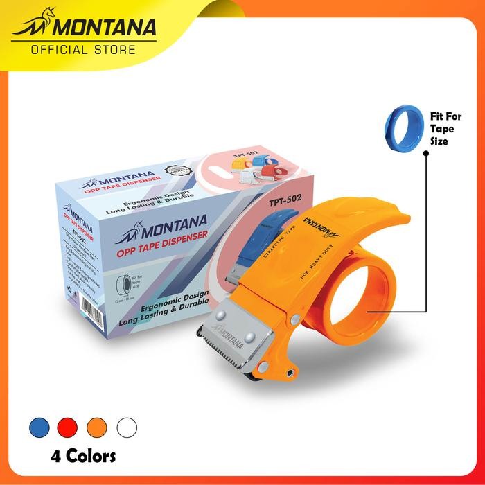 

Pilihan- Montana Tape Dispenser Lakban 14.2 X 8.5 X 6 Cm Long Lasting & Durable Serbaguna