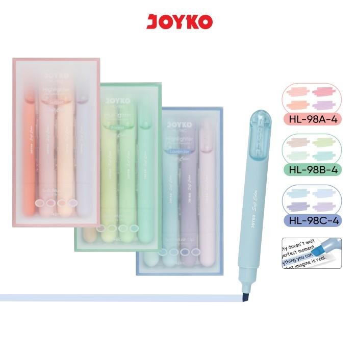 

Penanda Berwarna Highlighter Joyko HL-98 Soft Color